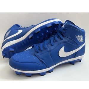 Nike Jordan 1 Retro MCS Baseball Cleats Game Royal Blue AV5354-401 Men’s 16